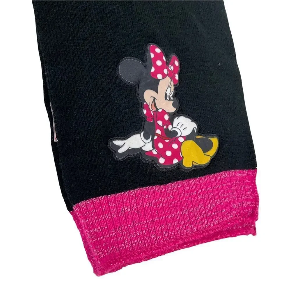 MINNIE MOUSE DISNEY Knit Winter Beanie Hat Scarf Set One Size